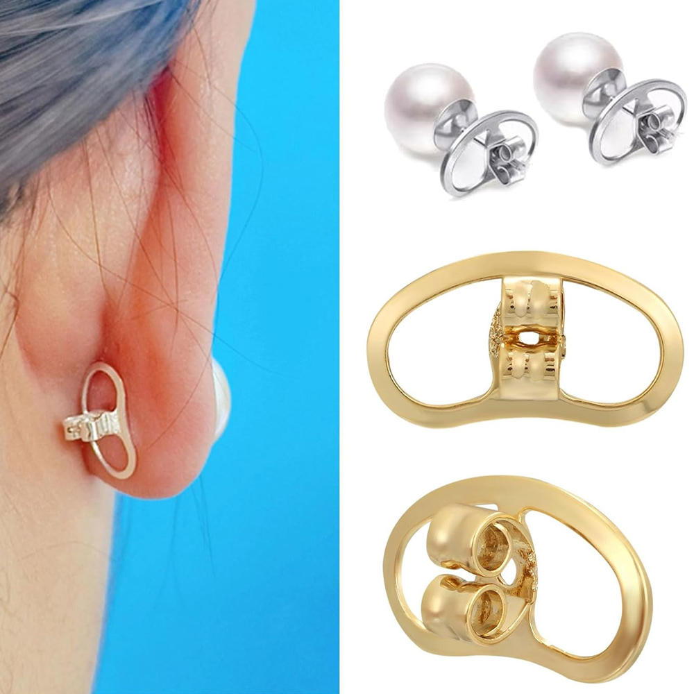 Body Jewelry Kit - 4Pcs Big Earring Lifters Metal Earring