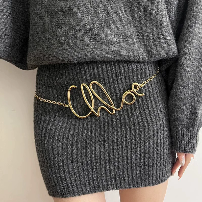 Body Jewelry Chain - 2025 New Retro Gold Letter Waist