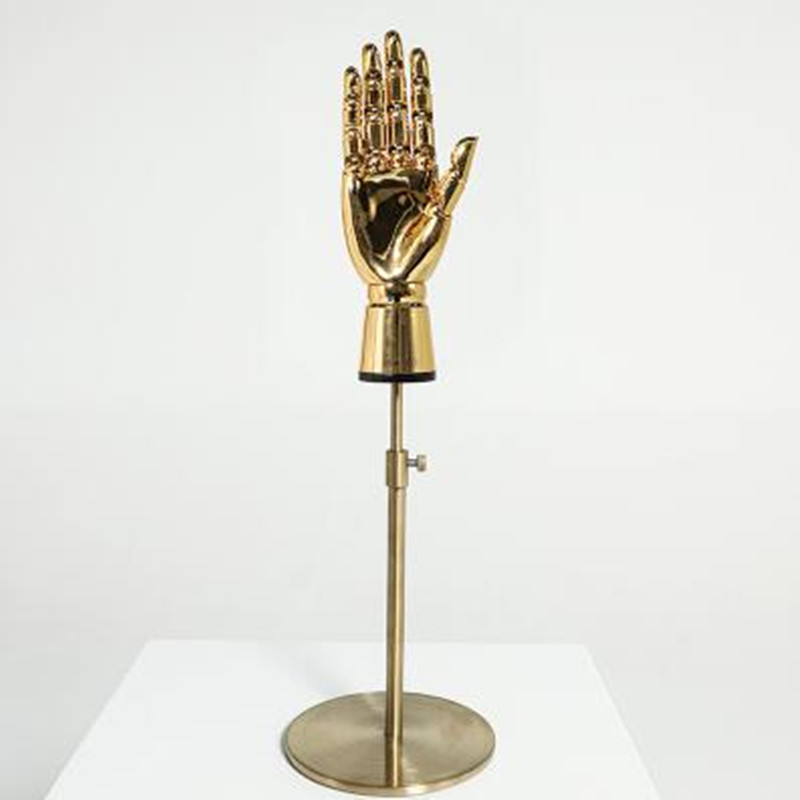 Body Jewelry Shop - Metal Female Hand Mannequin, Electroplated Model,