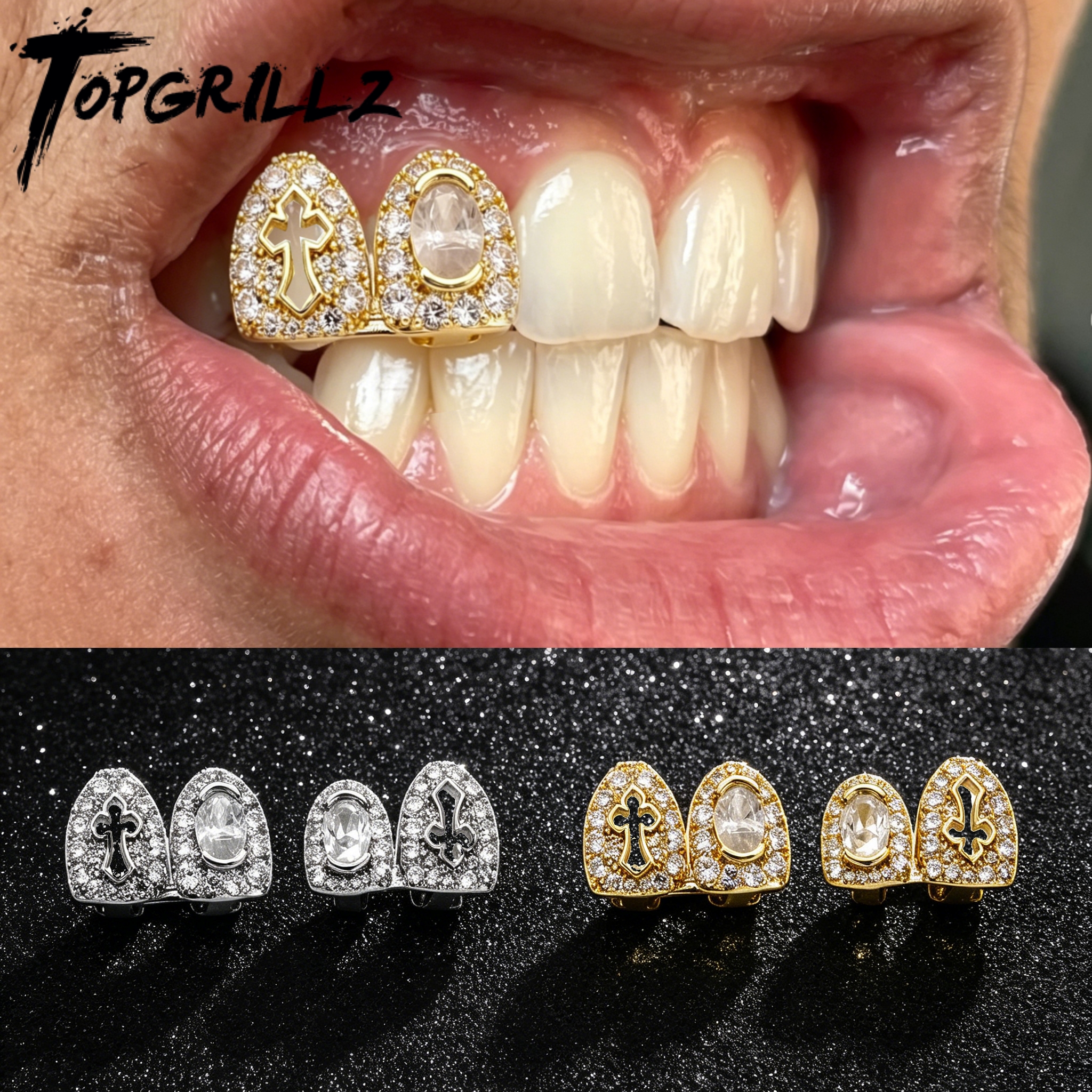 Body Jewelry For Men - TOPGRILLZ Luxury Hip Hop Grillz 2