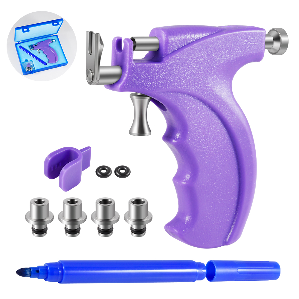 Body Jewelry Kit - Professional Ear Piercing Nail Gun Tool