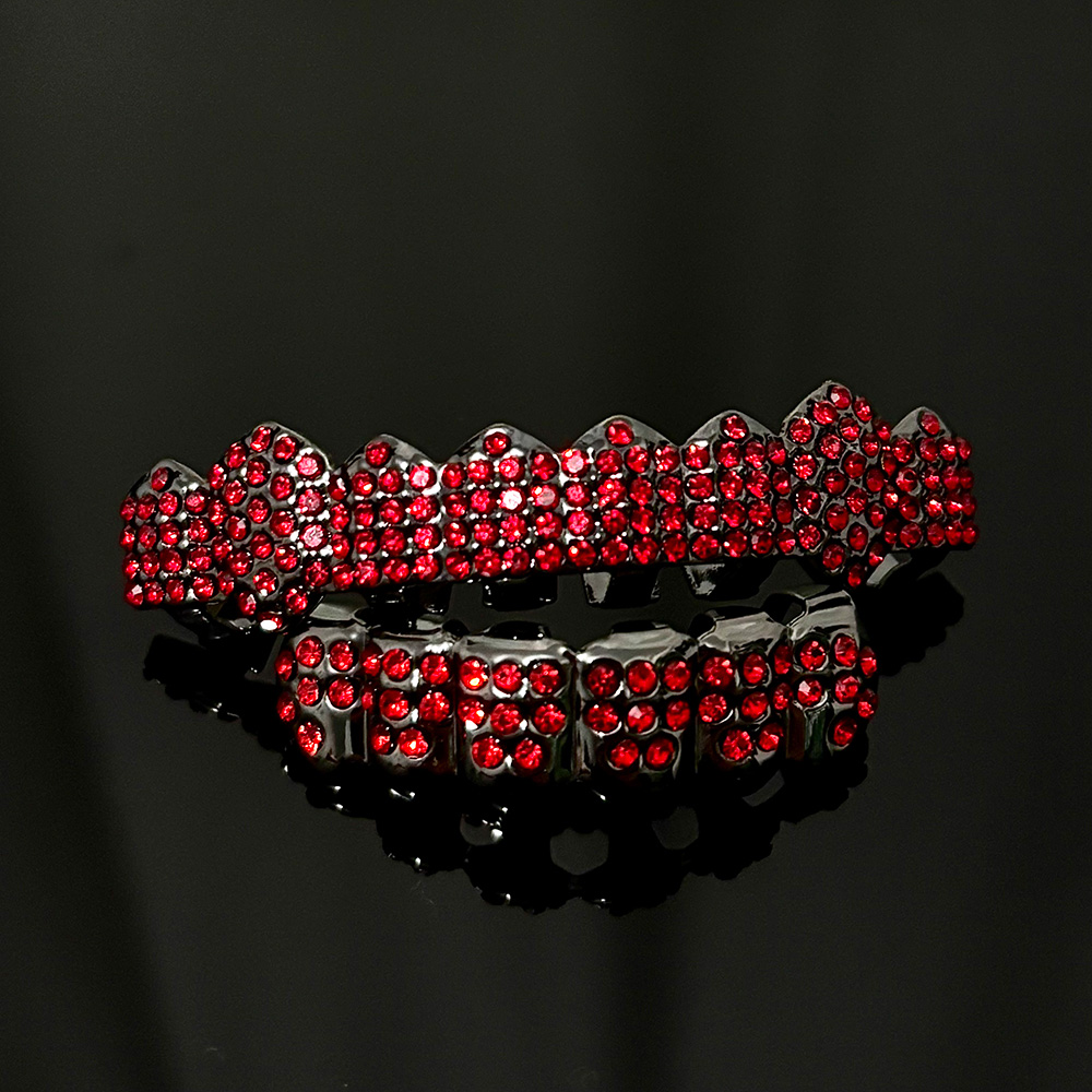 Body Jewelry For Men - RACHELZ DIY Gothic Red Zircon Teeth