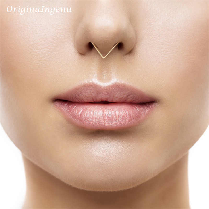 Body Jewelry Real Gold - 925 Silver Nose Ring Gold Filled