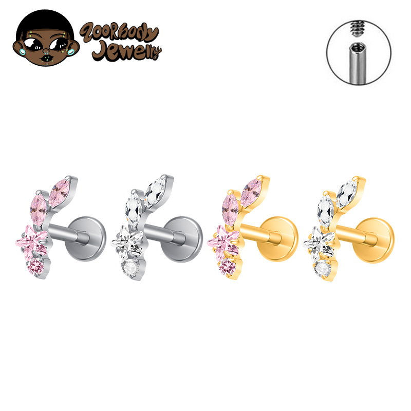 ASTM F136 Titanium Constellati - Nipple Bar Curved reseña y precio