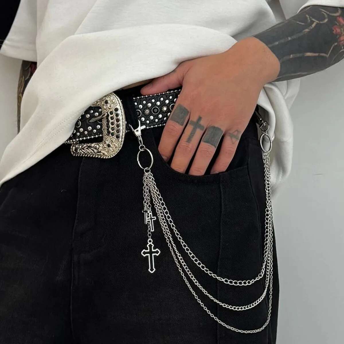 Ingemark Trendy Creative Cross - Body Jewelry For Men reseña y precio