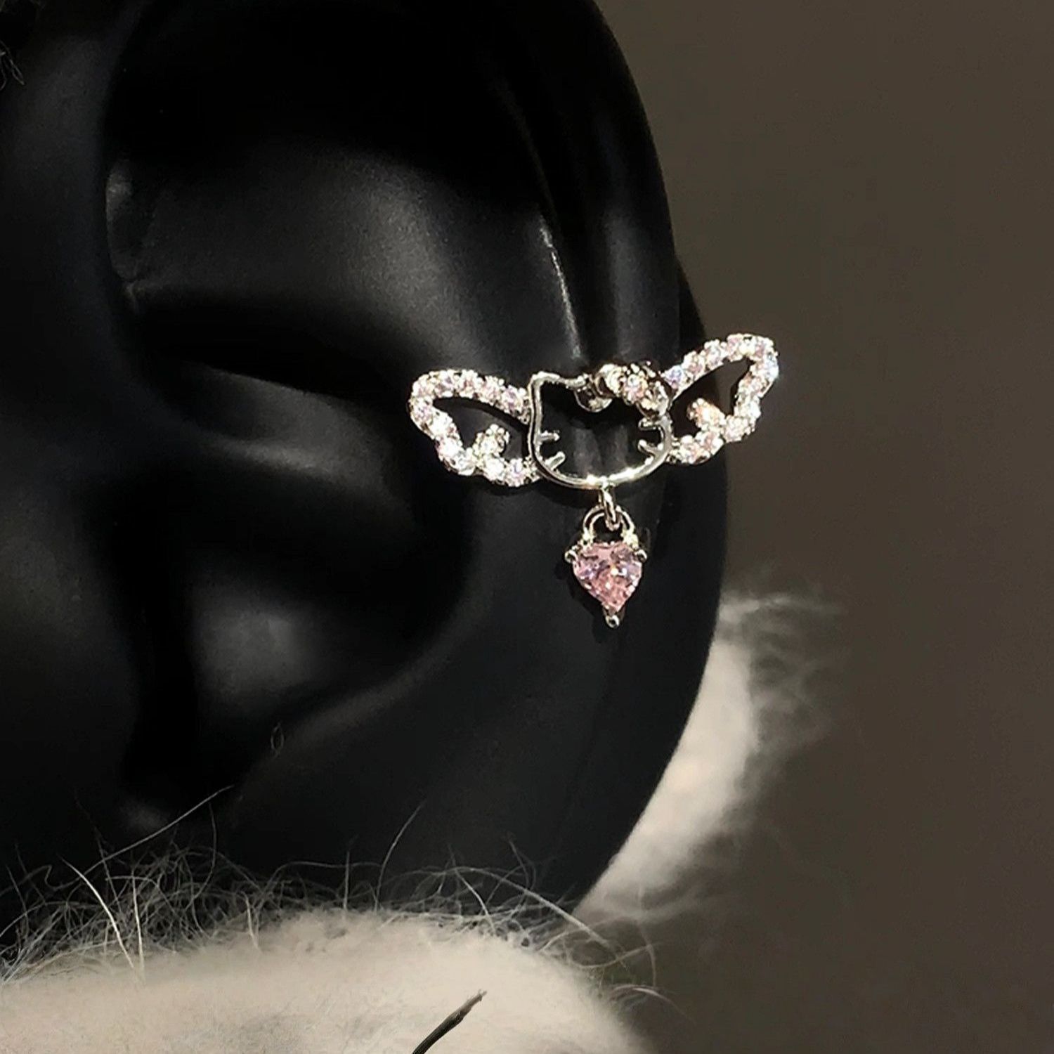 Cute Hello Kitty Stud Earrings - Body Jewelry Ear reseña y precio