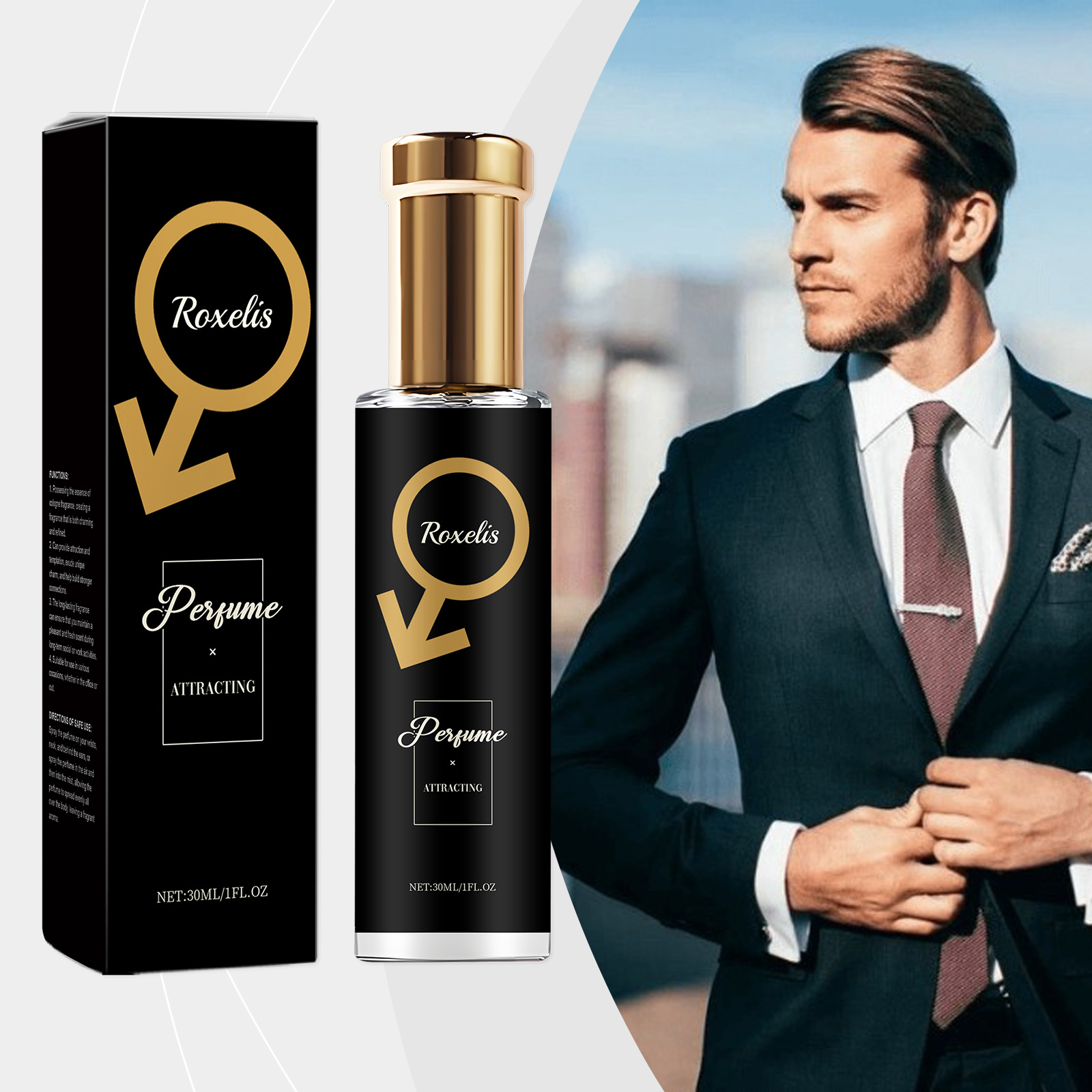 Roxelis 30ml Men Pheromone Per - Body Jewelry Kit reseña y precio