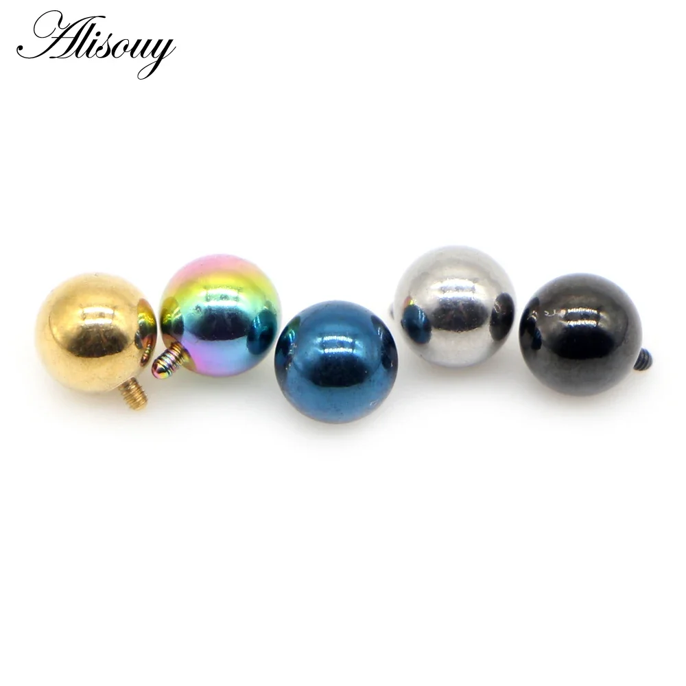 Alisouy 2pcs Stainless Steel R - Nipple Bar Curved reseña y precio