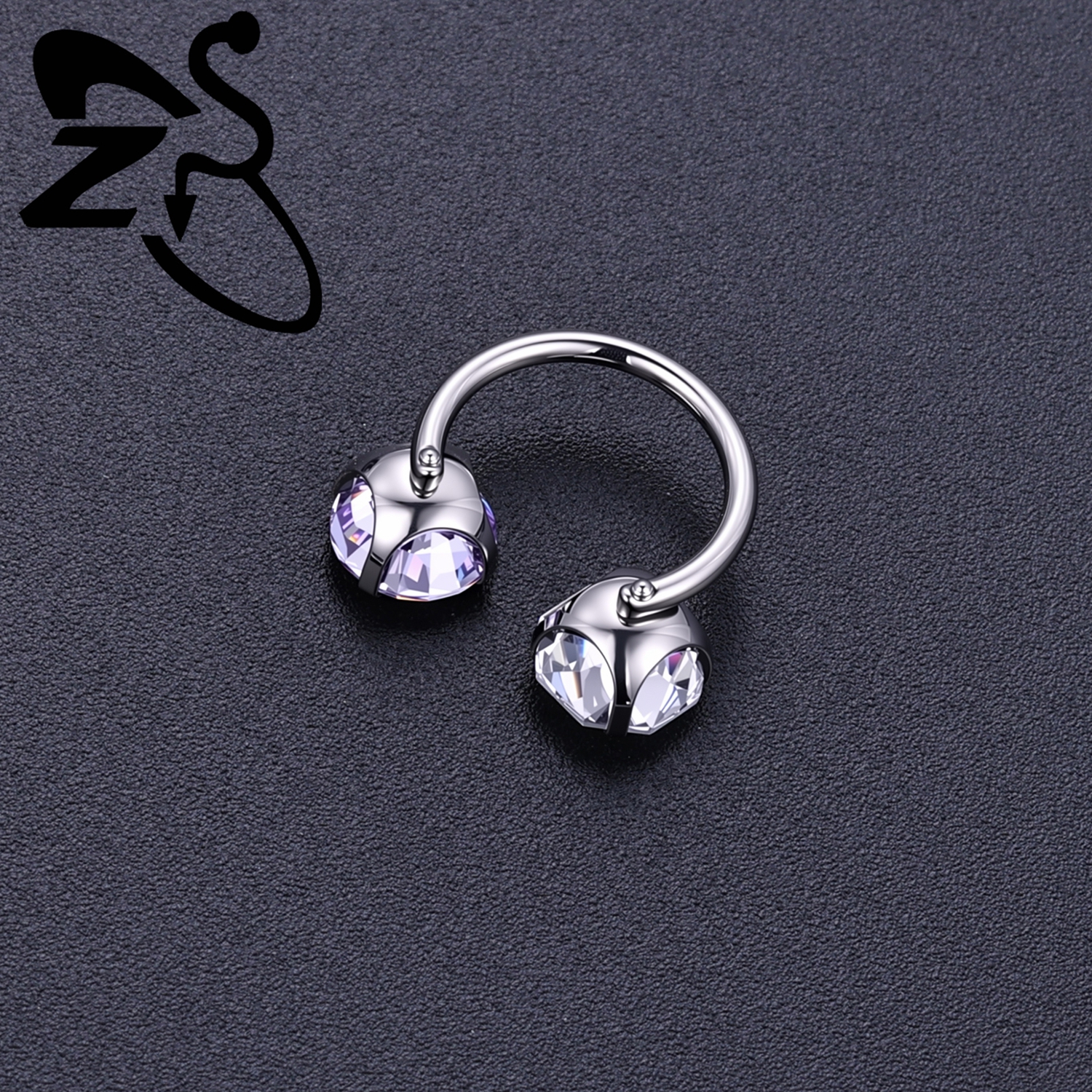 ZS ASTM F136 Titanium 1-5pcs/l - Nipple Bar Curved reseña y precio
