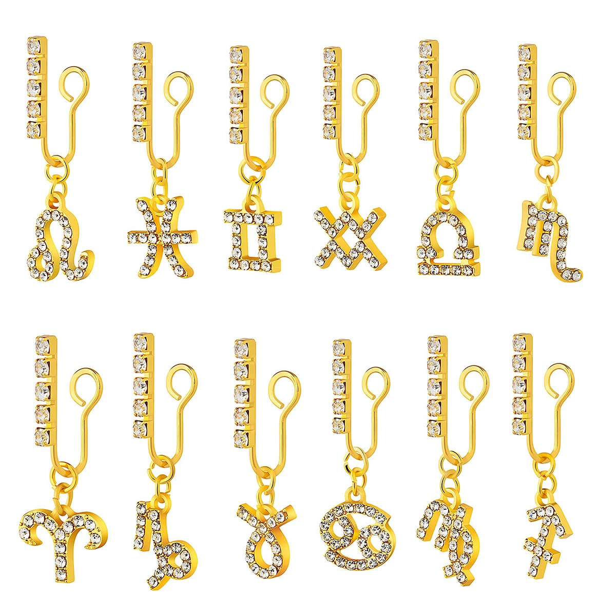 2 Pack Ear Clips Metal Zircon  - Body Jewelry Ear reseña y precio