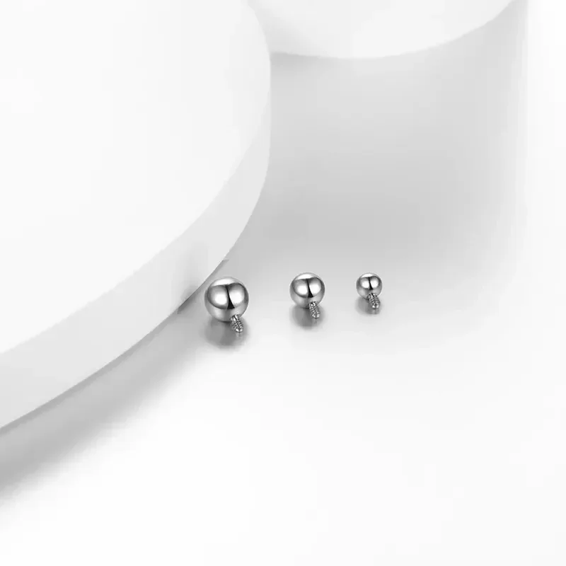 10pcs ASTM F136 Titanium Ball  - Nipple Bar Curved reseña y precio