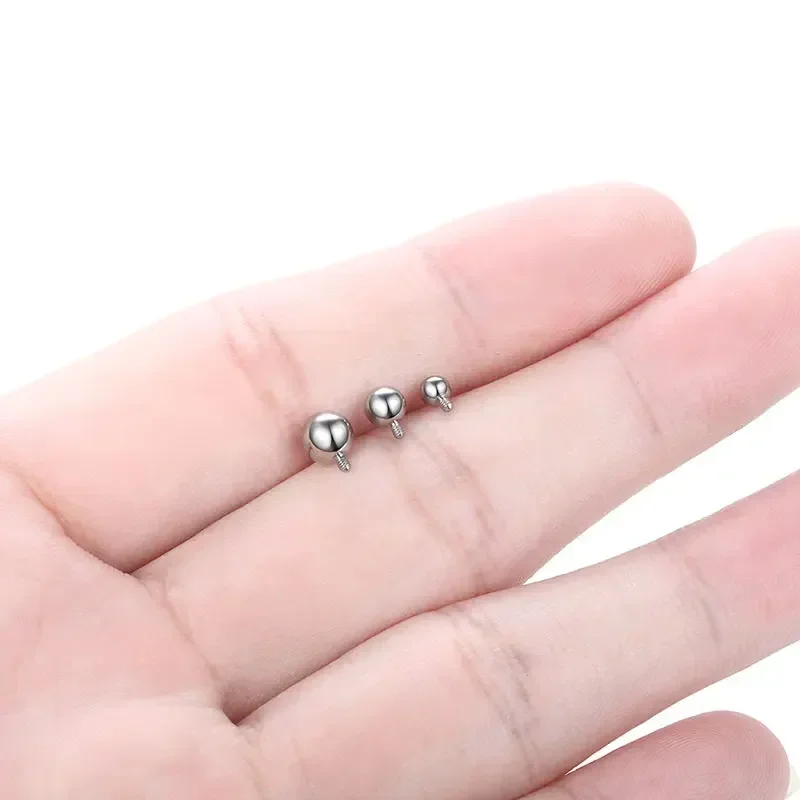 10pcs ASTM F136 Titanium Ball  - Nipple Bar Curved reseña y precio