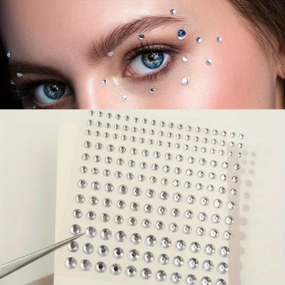 165pcs Self-Adhesive Rhineston - Body Jewelry And Piercing reseña y precio
