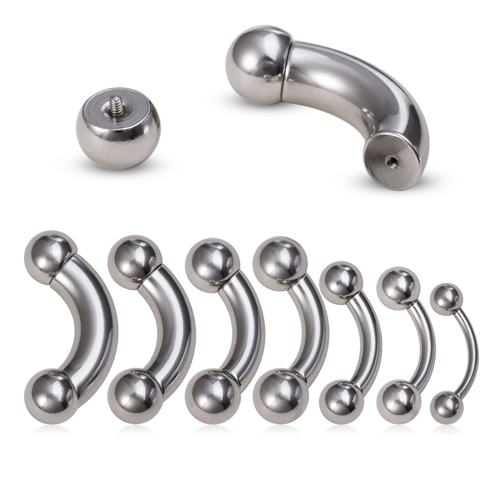 1pc Big Size Genital Curved Ba - Nipple Bar Curved reseña y precio