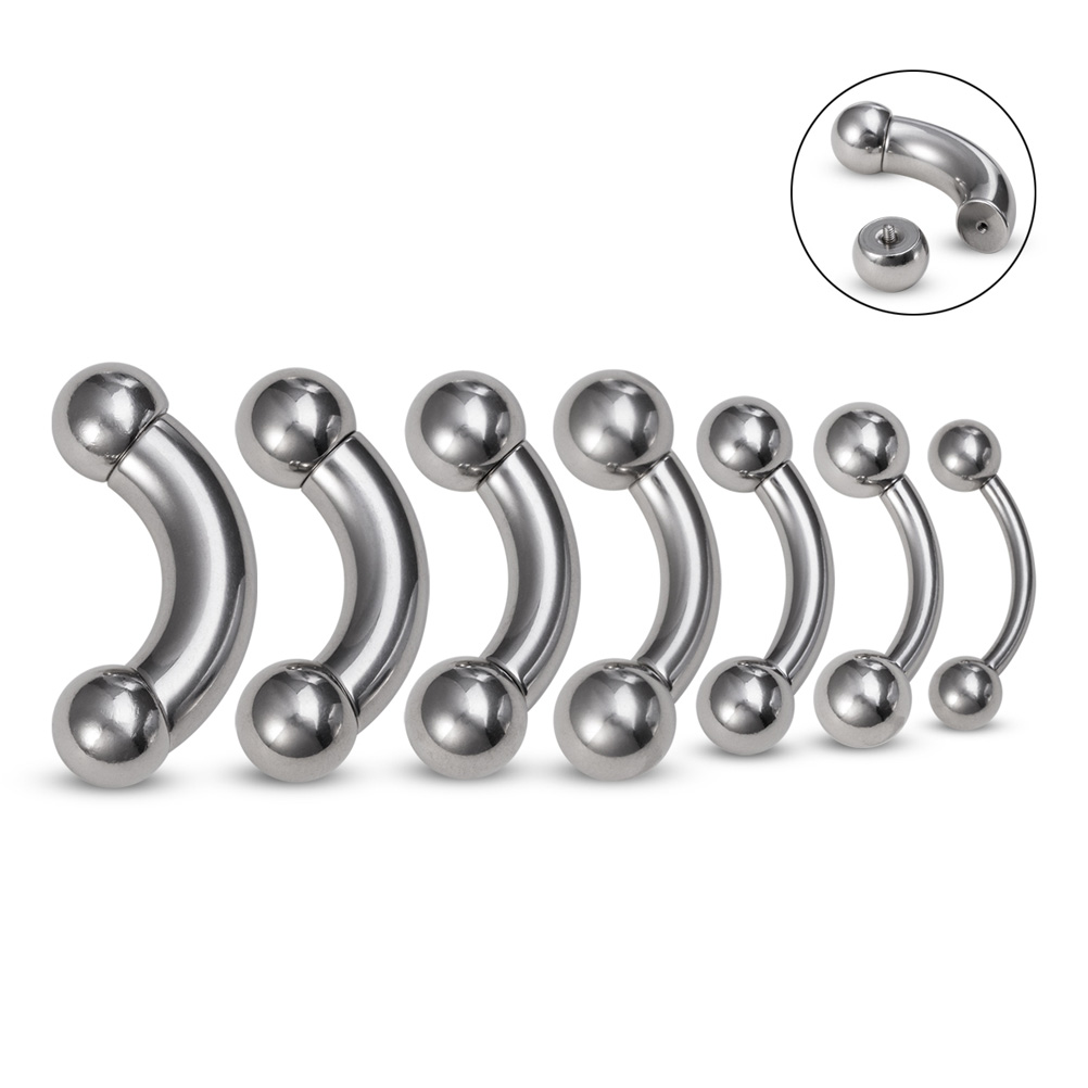 1pc Big Size Genital Curved Ba - Nipple Bar Curved reseña y precio