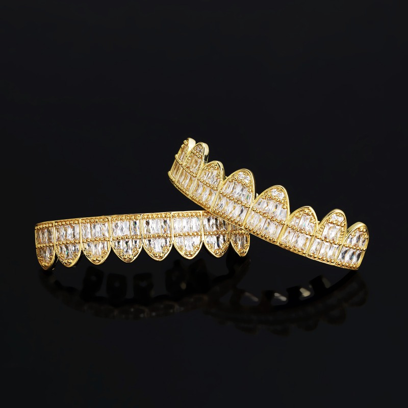 Hiphop Iced Out T Square Zirco - Body Jewelry Real Gold reseña y precio