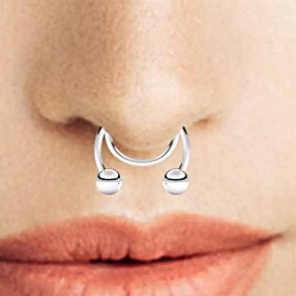 2pcs Stainless Steel Fake Sept - Body Jewelry Nose Studs reseña y precio