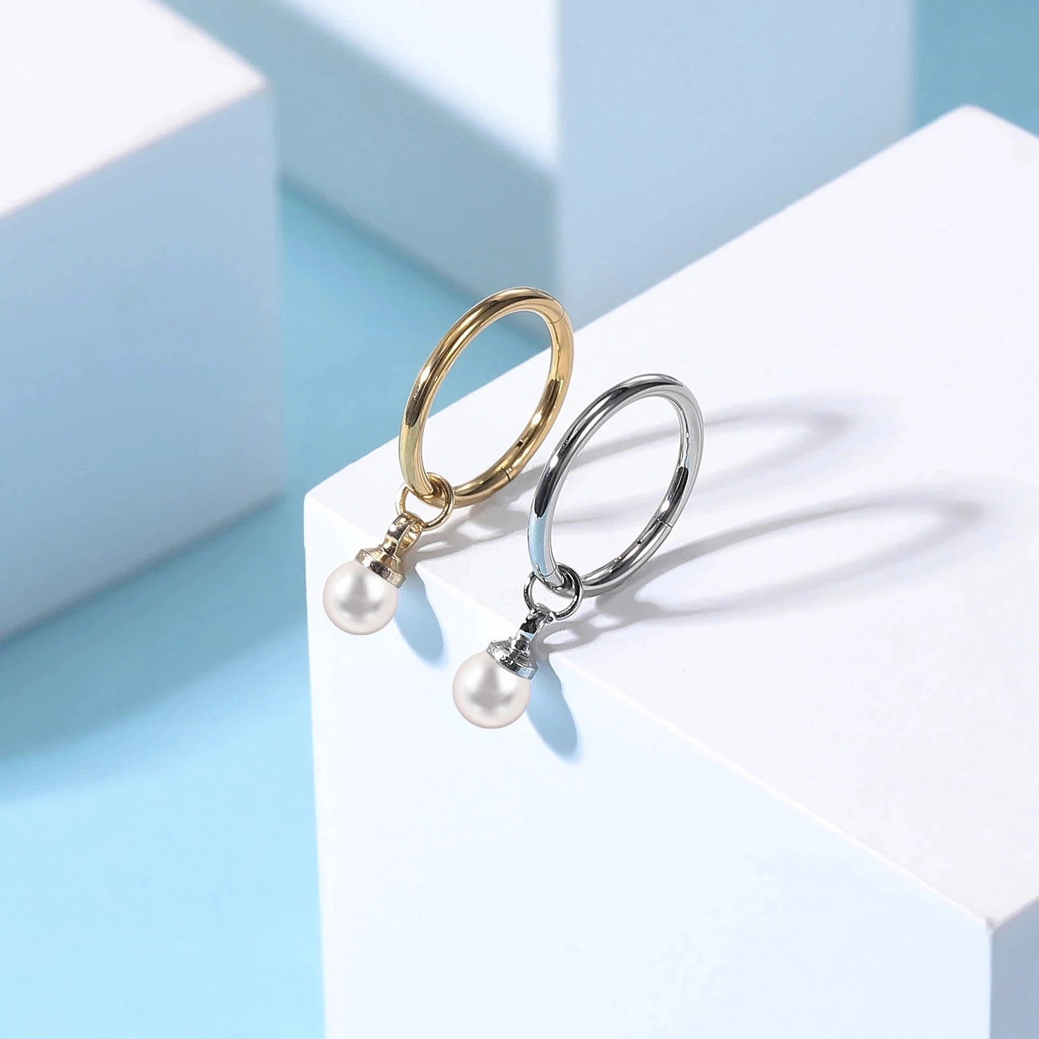 ZS 16G Gold Color Hoop Belly R - Body Jewelry Real Gold reseña y precio