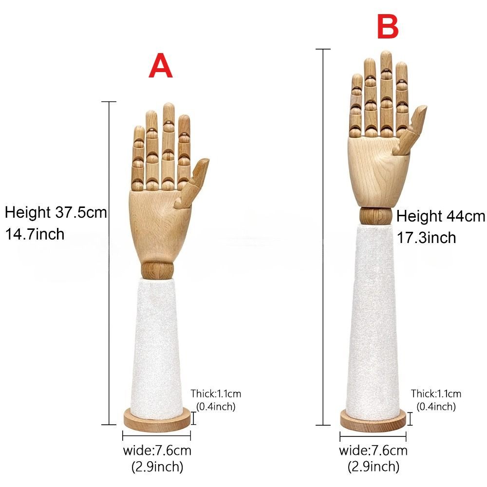 Wooden Velvet Hand Mannequin w - Body Jewelry Shop reseña y precio