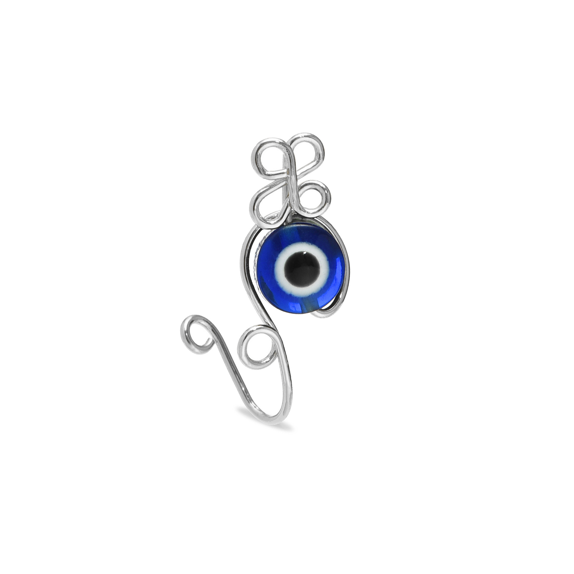 Evil Eye Nose Ring Handmade Co - Body Jewelry Real Gold reseña y precio