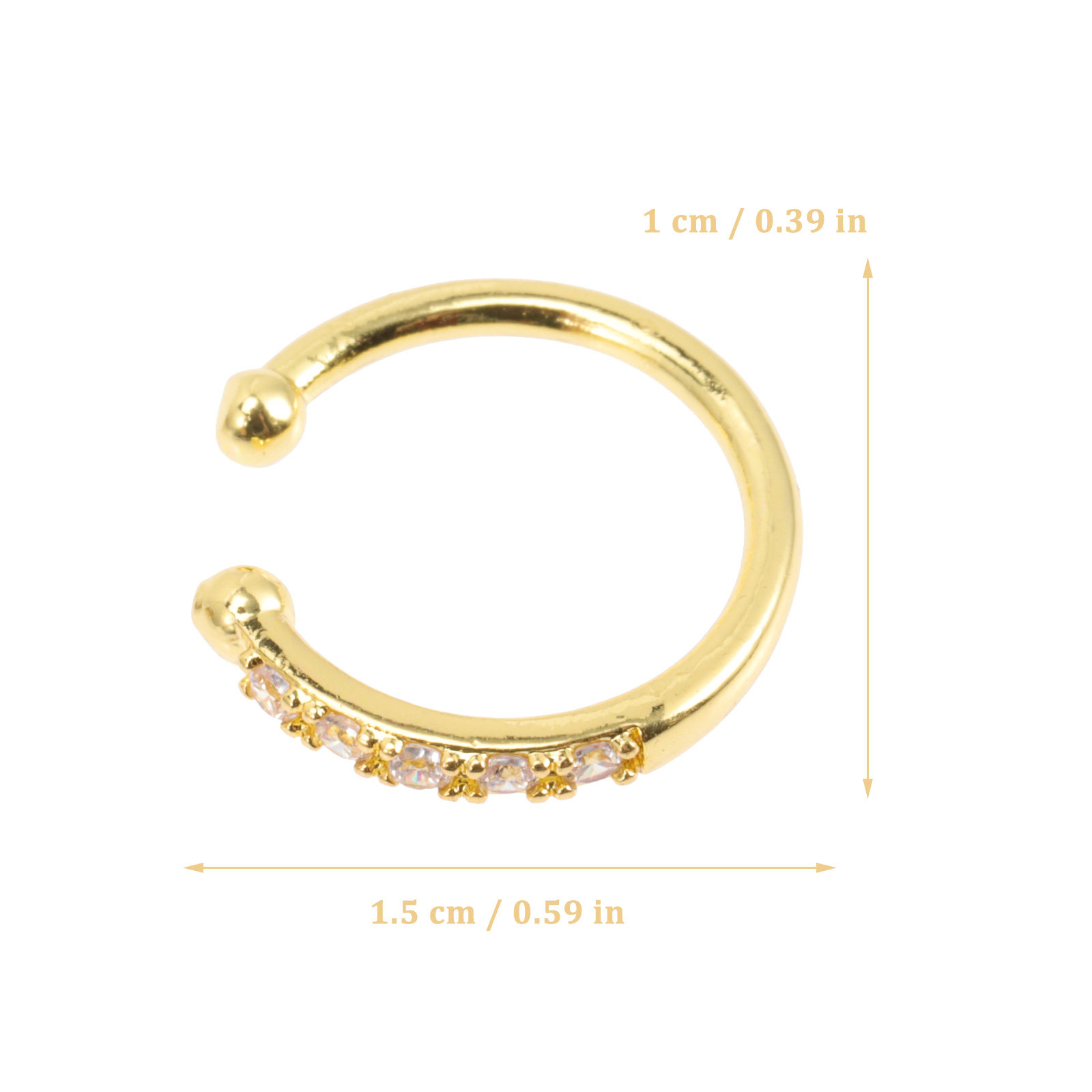 8Pcs Women Clip on Nose Rings  - Body Jewelry Ear reseña y precio