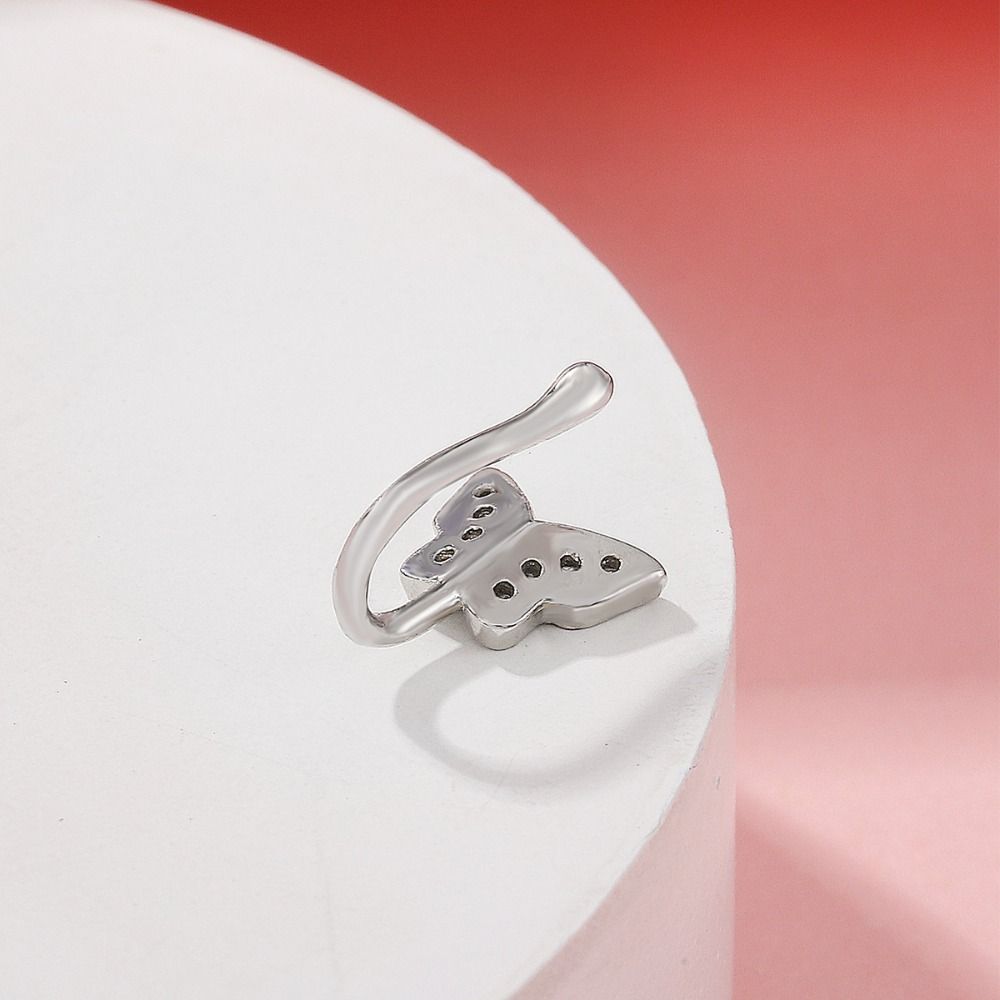 Rhinestone Butterfly Nose Ring - Body Jewelry Ear reseña y precio