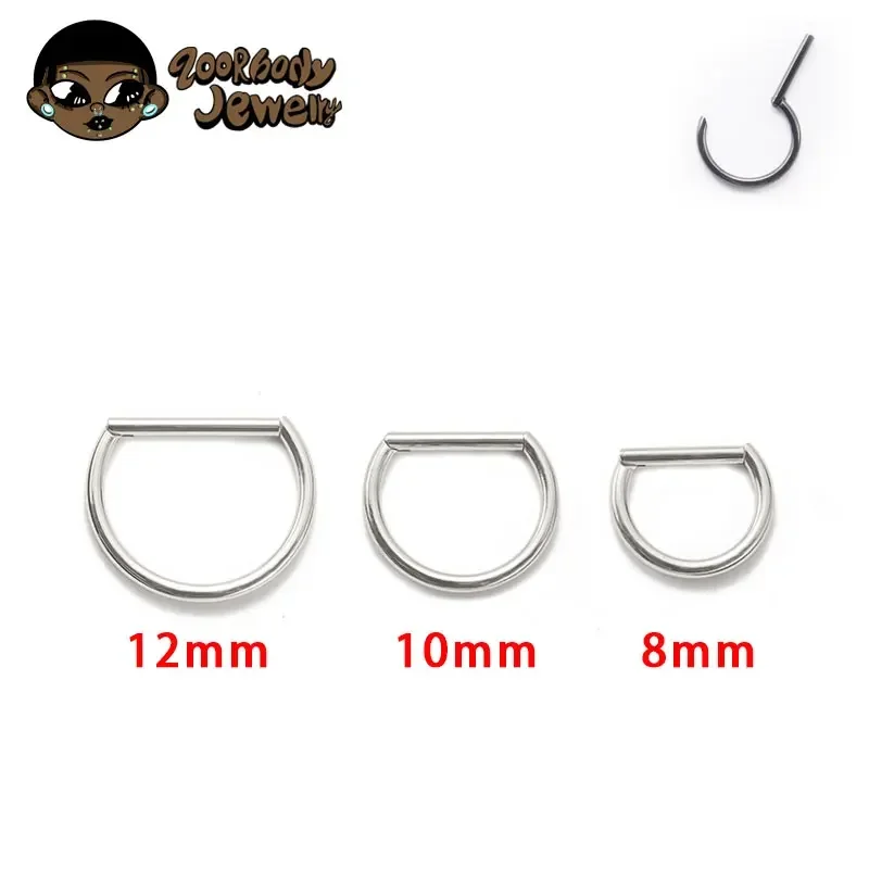 1Pcs G23 Titanium Piercing 16G - Nipple Bar Curved reseña y precio