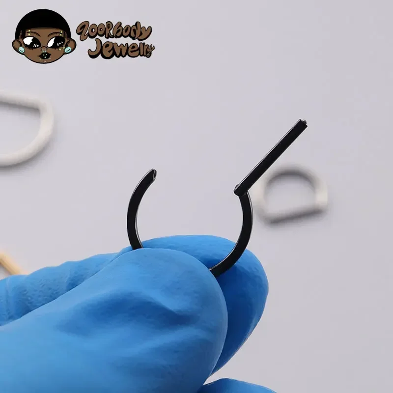 1Pcs G23 Titanium Piercing 16G - Nipple Bar Curved reseña y precio