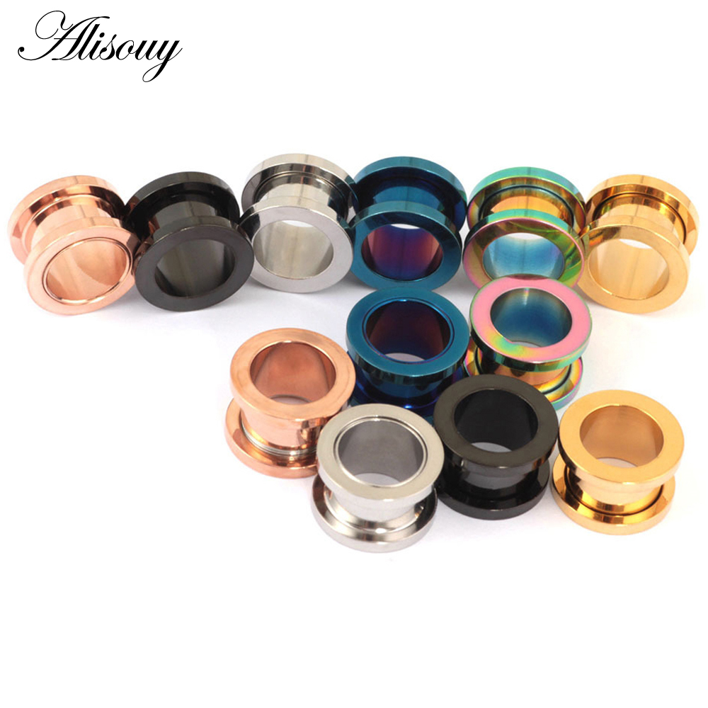 1pc 2mm-25mm Stainless Steel E - Body Jewelry Gauges reseña y precio