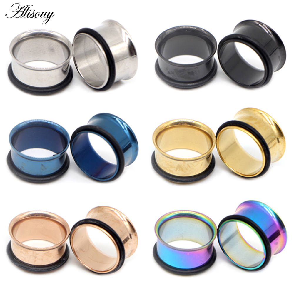 1pc 2mm-25mm Stainless Steel E - Body Jewelry Gauges reseña y precio