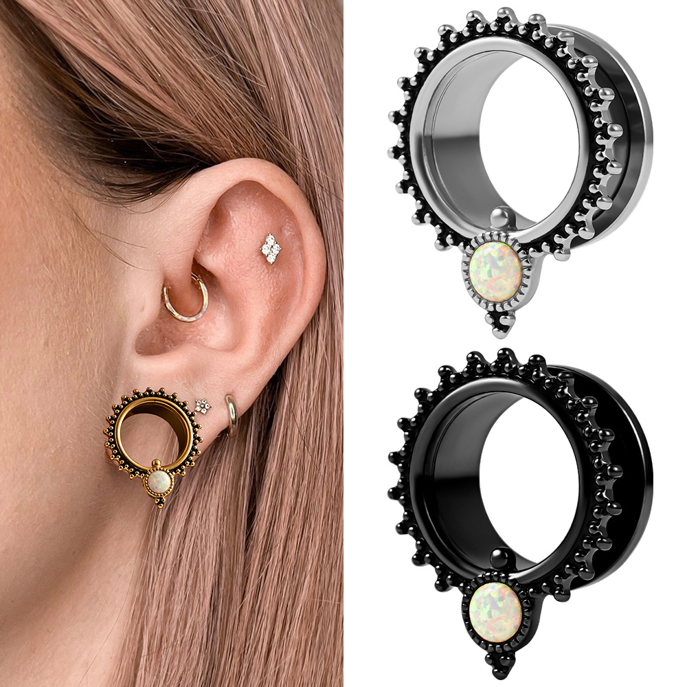 Doearko 2PCS New Arrival opal  - Body Jewelry Gauges reseña y precio