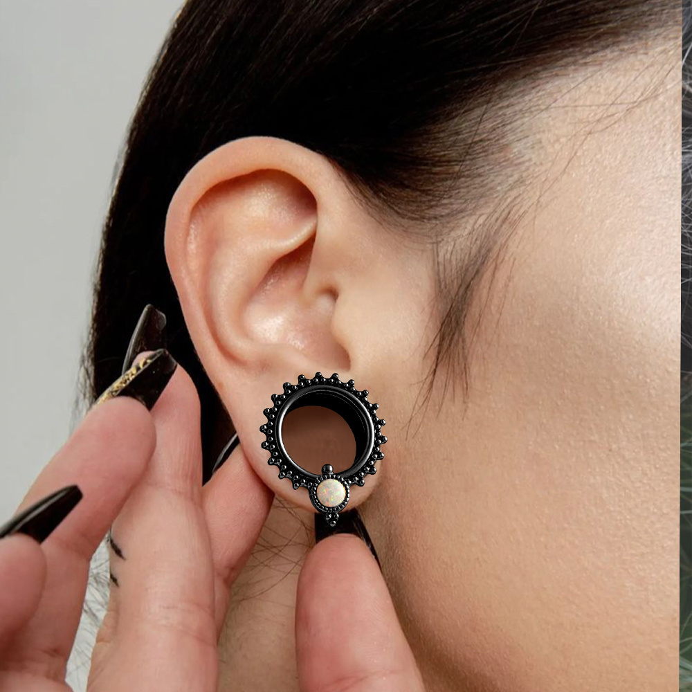 Doearko 2PCS New Arrival opal  - Body Jewelry Gauges reseña y precio