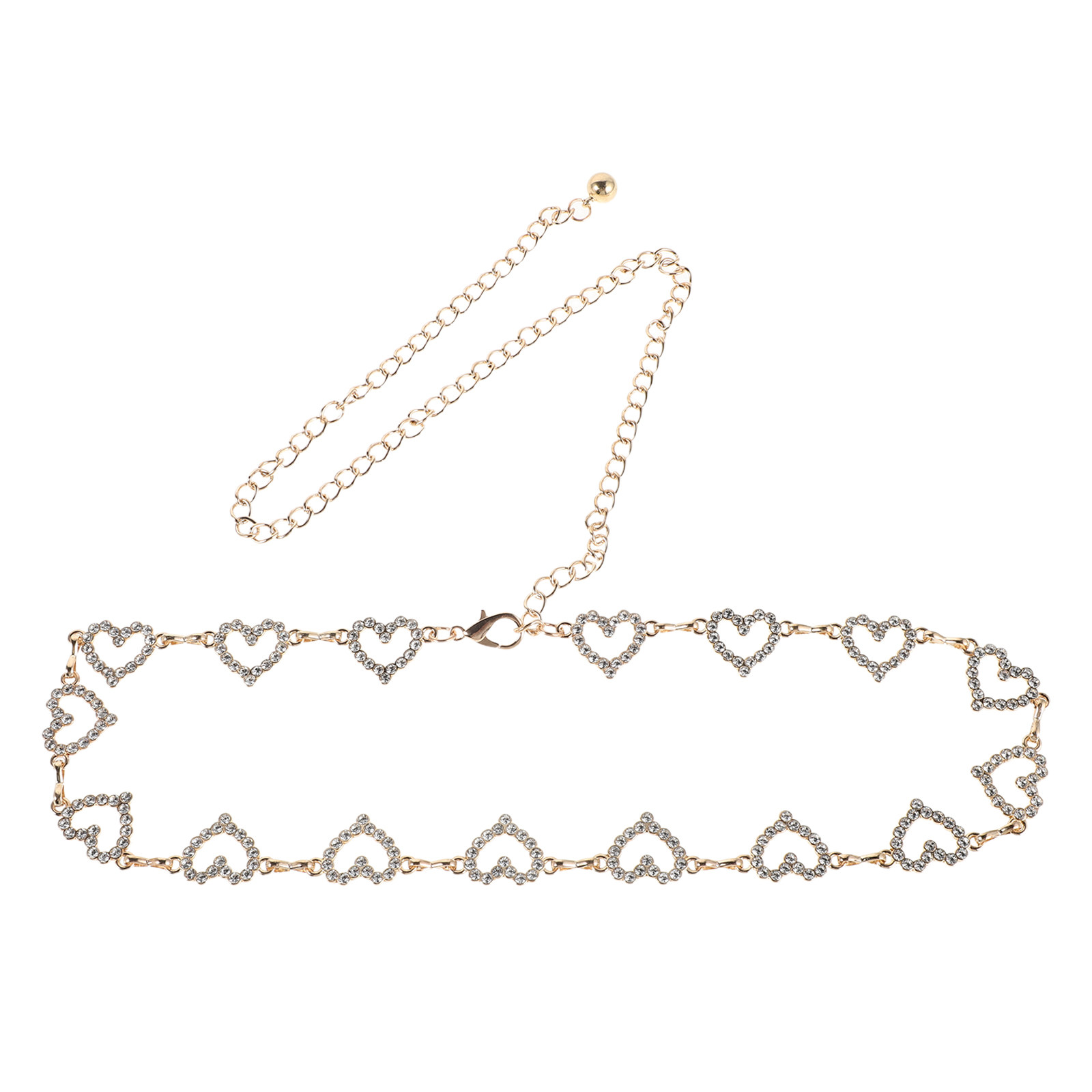 Women Heart Rhinestone Waist C - Body Jewelry Beach reseña y precio