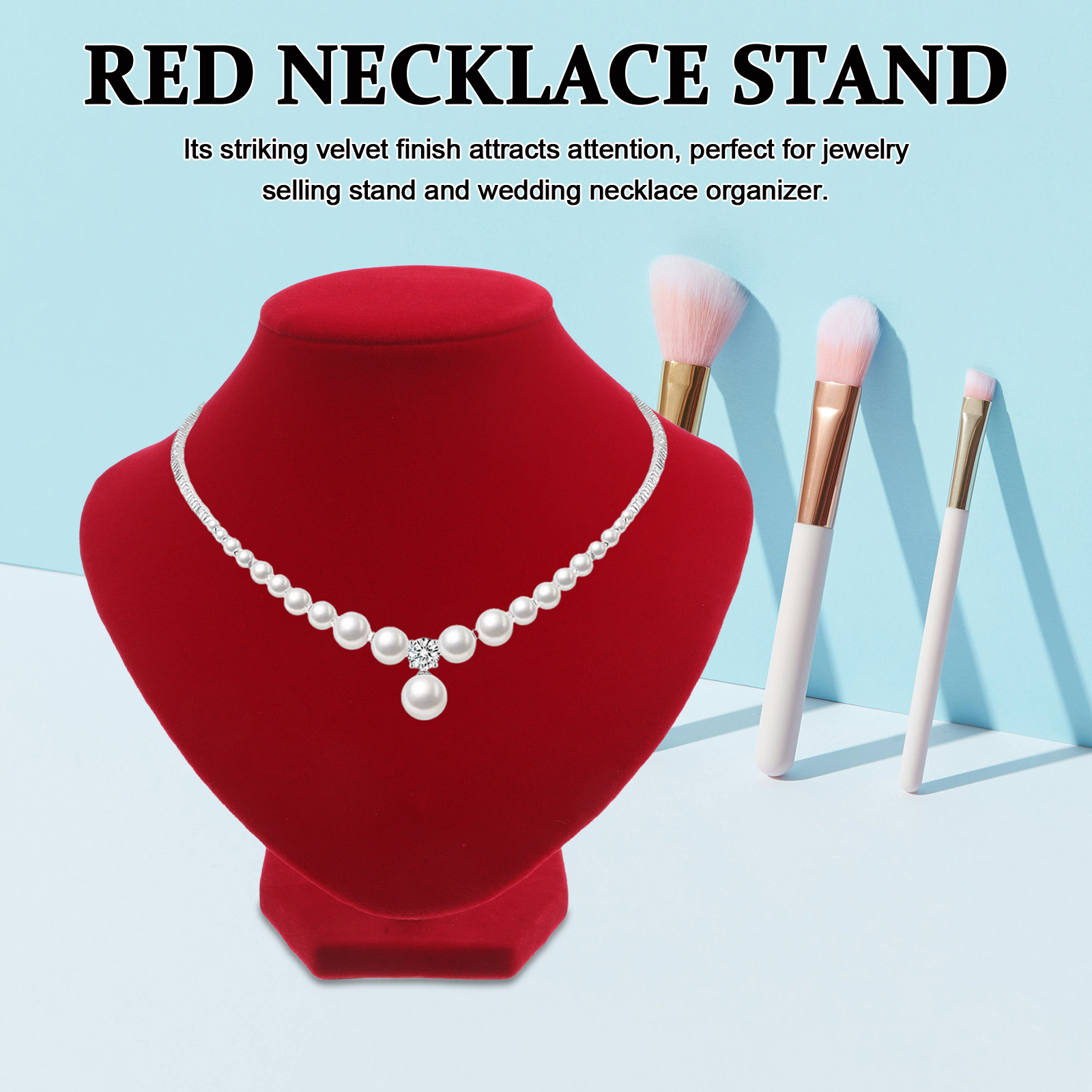 Red Necklace Display Bust Stan - Body Jewelry Shop reseña y precio