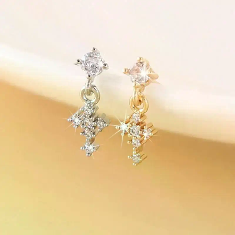Dangle Nose Rings For Women Cr - Body Jewelry Nose Studs reseña y precio