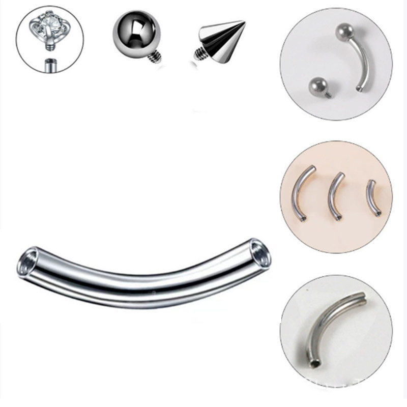 10 Pcs ASTM F136 Titanium PIER - Nipple Bar Curved reseña y precio