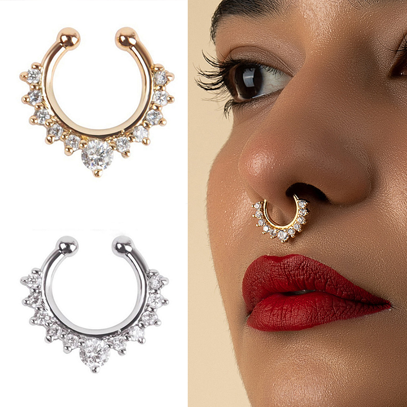 1PC U-Shape Nose Clip Fake Nos - Body Jewelry Ear reseña y precio