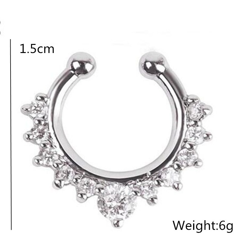1PC U-Shape Nose Clip Fake Nos - Body Jewelry Ear reseña y precio