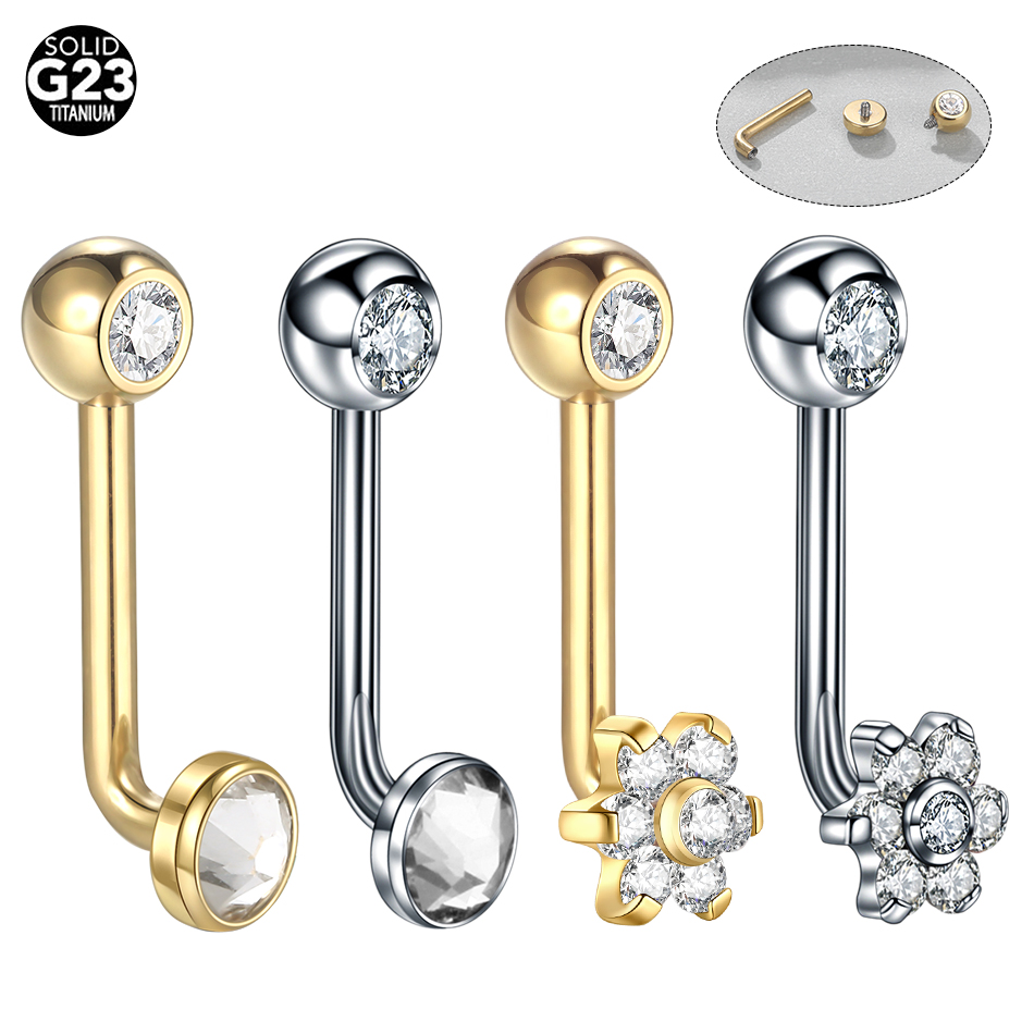 10pcs/lot Titanium Zircon Chri - Body Jewelry Vch reseña y precio