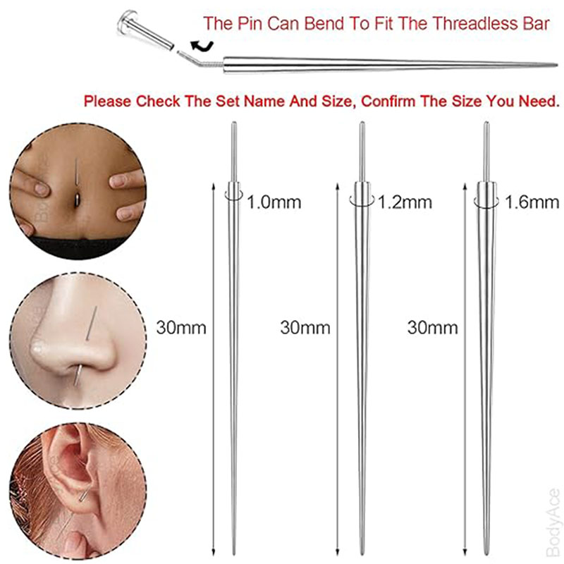 10 Pcs ASTM F136 Titanium Pier - Nipple Bar Curved reseña y precio