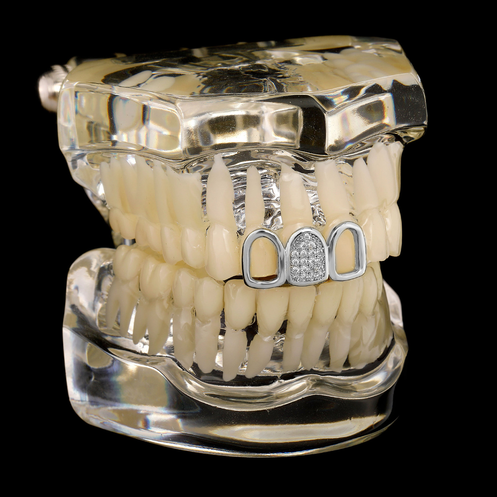 Rhinestone Teeth Cover Gold Pl - Body Jewelry And Piercing reseña y precio