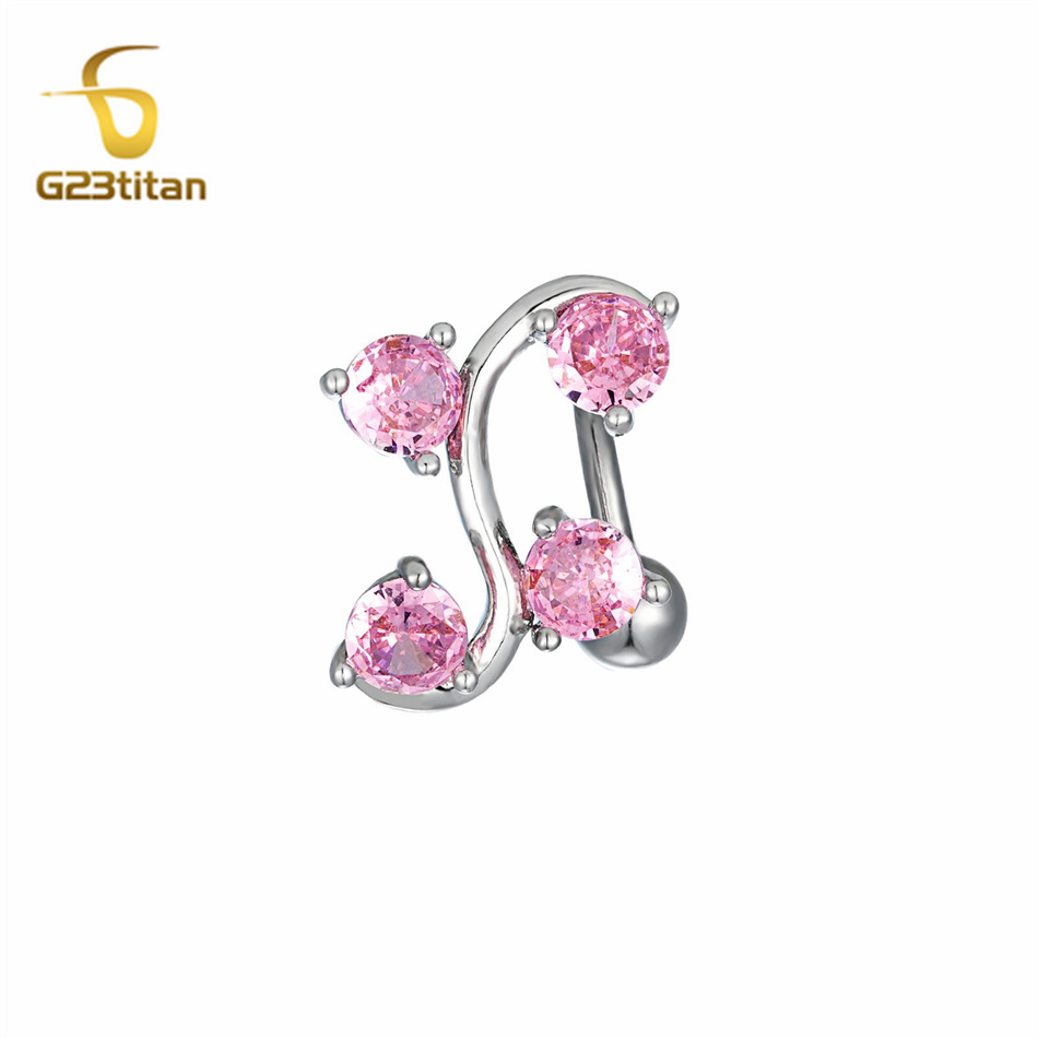 Stainless Steel Curved Belly R - Body Jewelry Shop reseña y precio