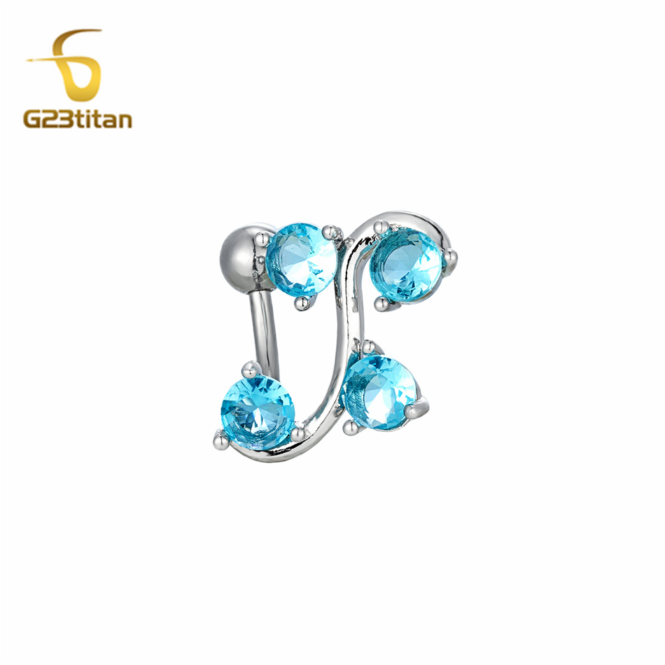 Stainless Steel Curved Belly R - Body Jewelry Shop reseña y precio