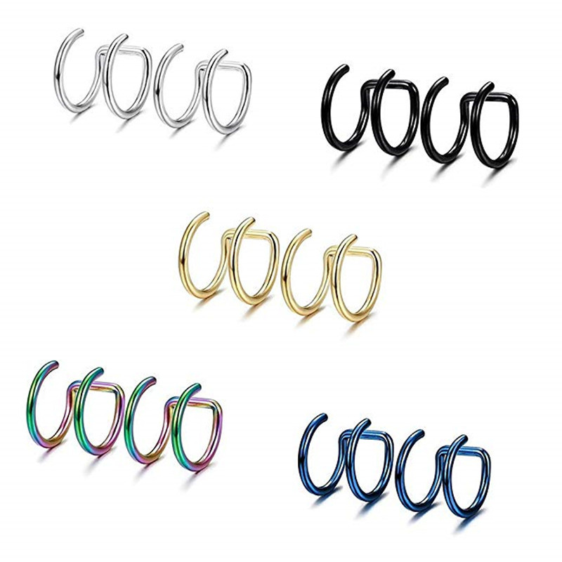 2Pcs 316L Stainless Steel Clip - Body Jewelry Ear reseña y precio
