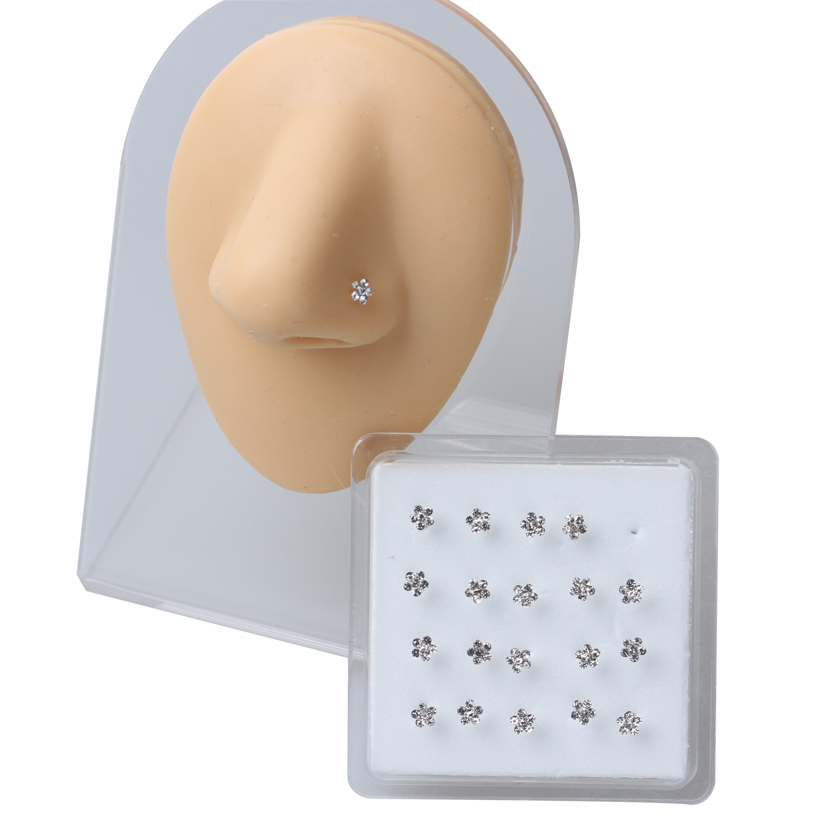 20Pcs Stainless Steel Nose Stu - Body Jewelry Ear reseña y precio