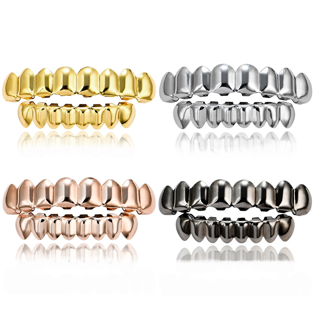 Hip Hop Gold Braces Upper Teet - Body Jewelry Real Gold reseña y precio