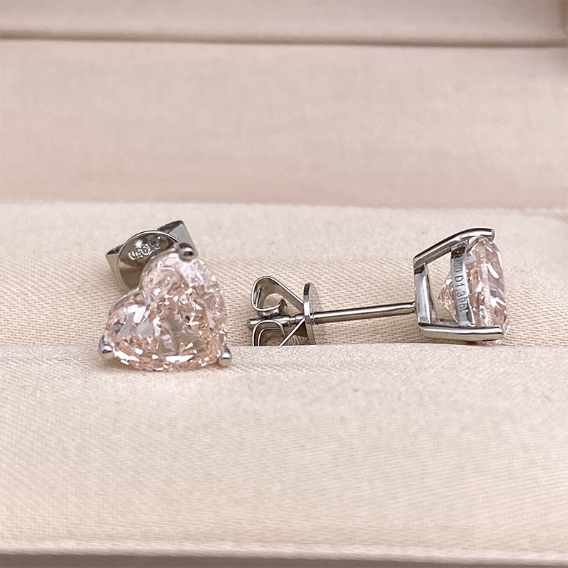 1Ct Each VS Pink Heart Cut CVD - Body Jewelry Vch reseña y precio