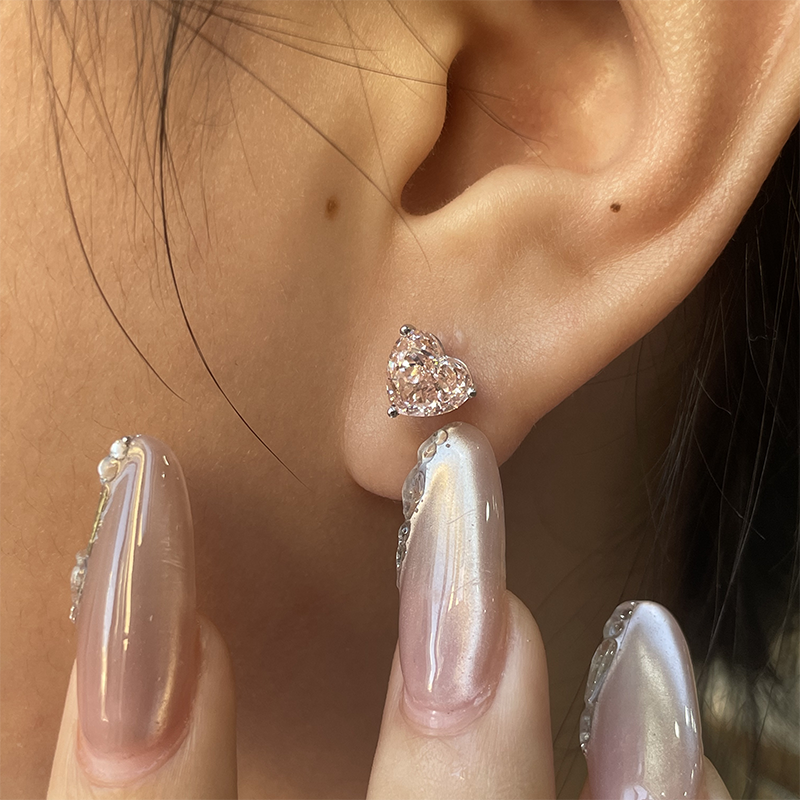 1Ct Each VS Pink Heart Cut CVD - Body Jewelry Vch reseña y precio