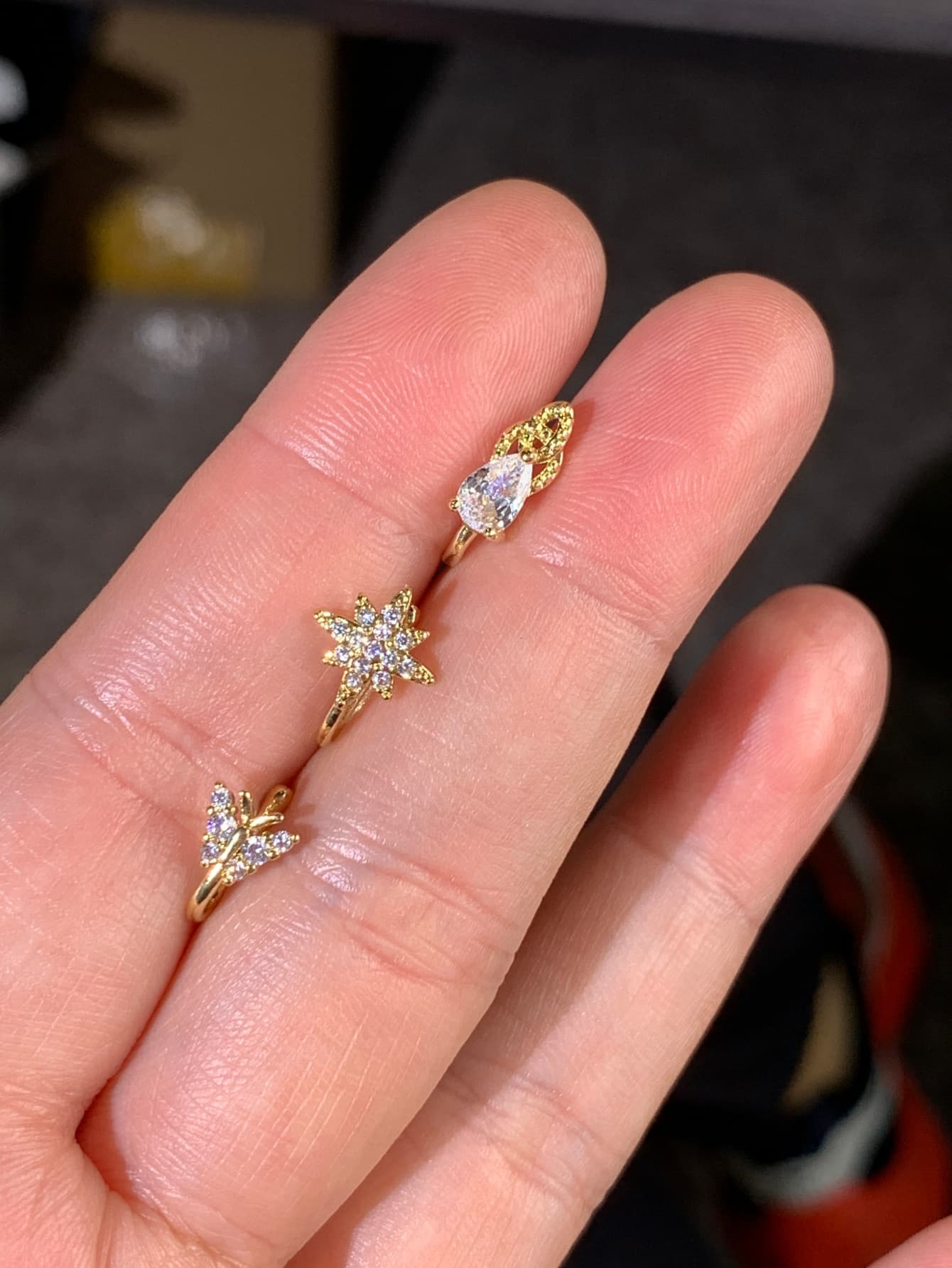 3-piece fashionable and elegan - Body Jewelry Nose Studs reseña y precio