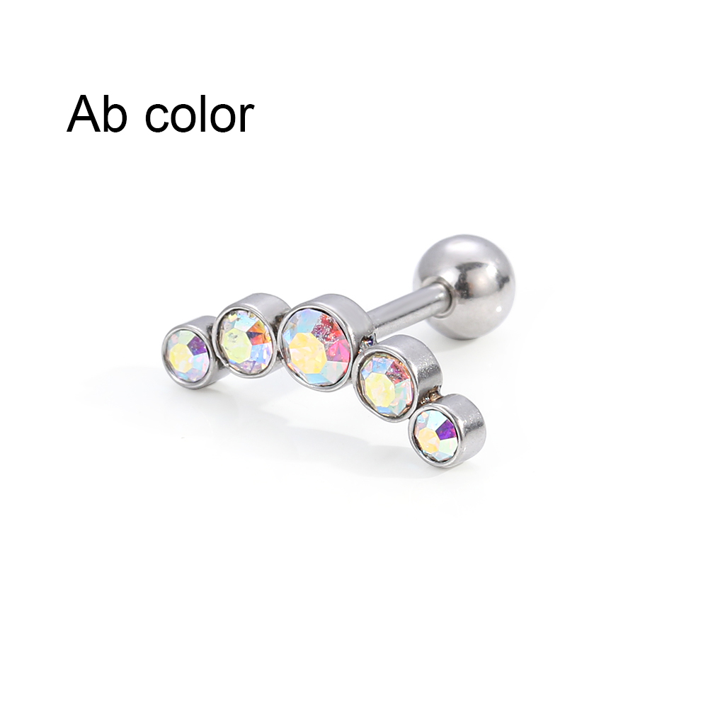 1Pcs Fashion 16G Crystal Gem O - Body Jewelry Ear reseña y precio